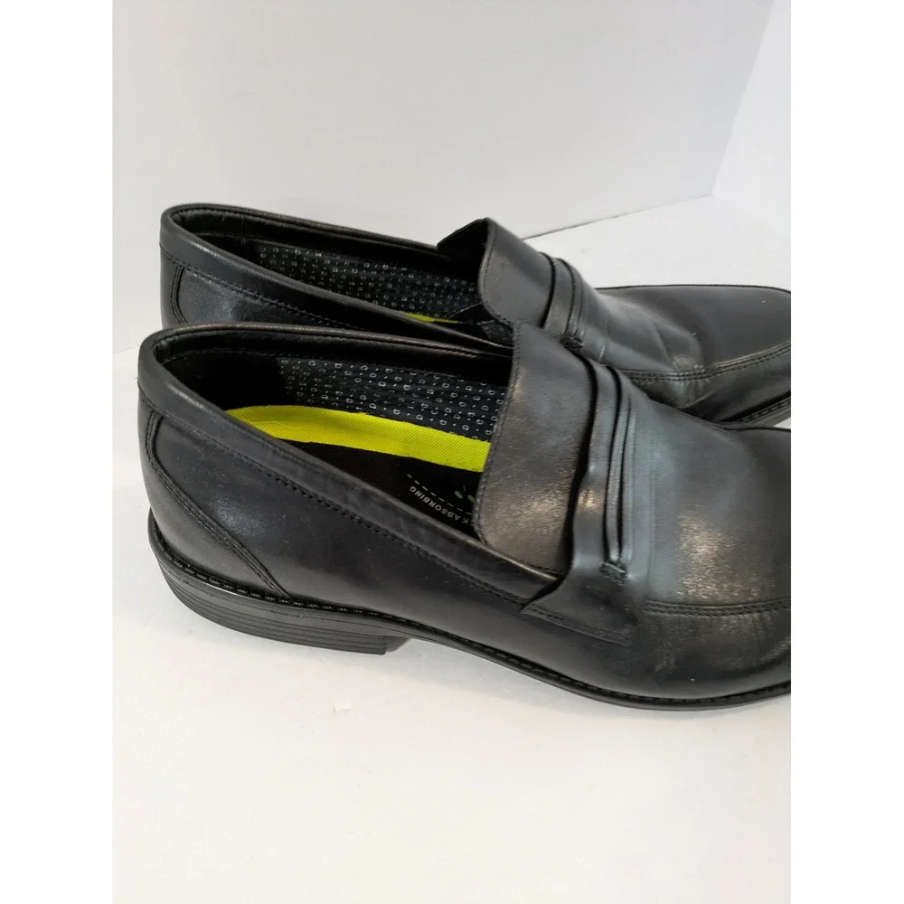 Bostonian Commonwealth Flexlite Black Leather Penny Loafers Mens 13 M Slip On